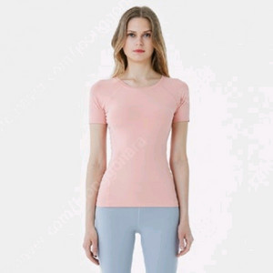 (내장캡o) 뮬라웨어 인디핑크 반팔 요가복 슬리브 M