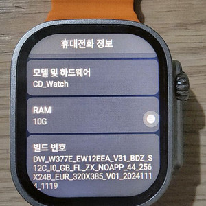 5G스마트워치(10램 256기가)