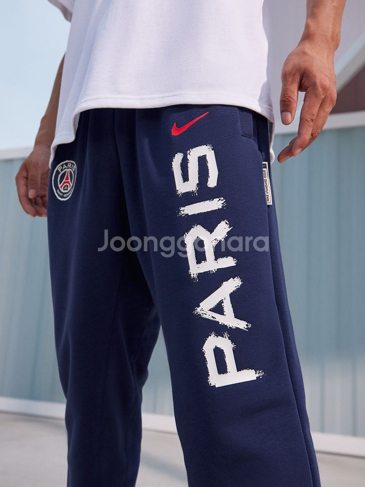 나이키 PSG 파리생제르망 빅사이즈 테이퍼드 조거팬츠--9