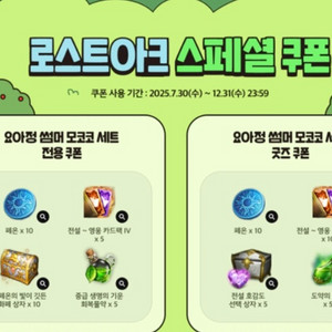 로스트아크 요아정 쿠폰 2종