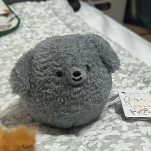 회색 강아지 일본 푸들 인형 부르부르 토이푸들 가챠