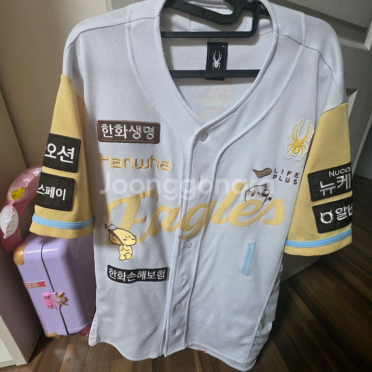 한화이글스 꿈돌이유니폼 문동주 마킹 어센틱 105사이즈--0