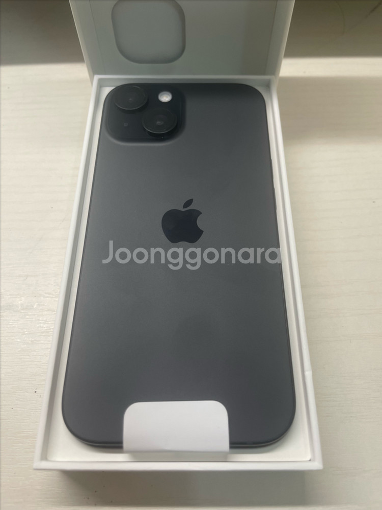 아이폰 15 리퍼 미사용 128GB 블랙 + 애케플--0