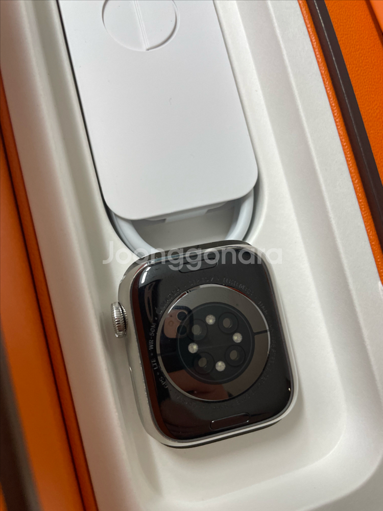 애플워치7에르메스 41mm 실버 SSS급--2