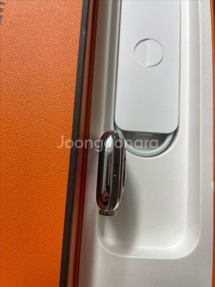애플워치7에르메스 41mm 실버 SSS급--6