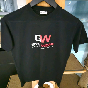 발렌시아가 GYM WEAR 여성 반팔 티셔츠