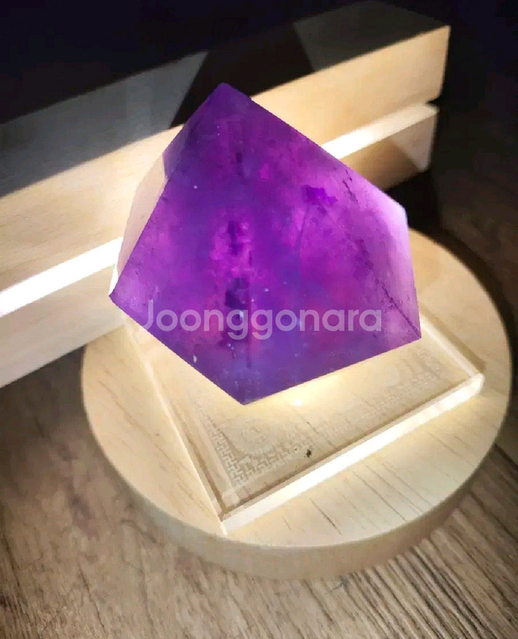 대형 육각 자수정 크리스탈 178g 에너지 원석 명상--0