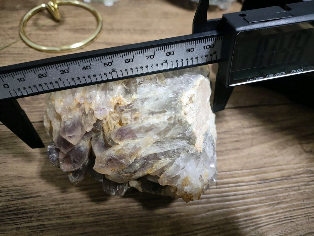 크리스탈 천연 자수정 원석 809g--4