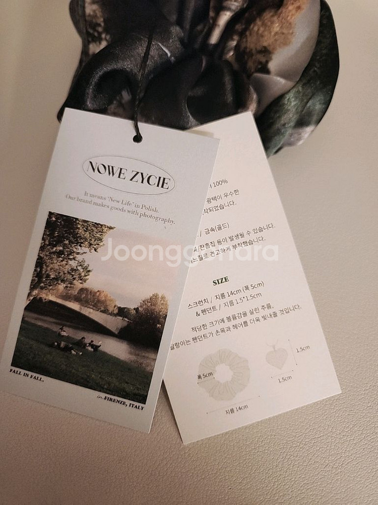 감성풍경 새틴원단 스크런치 곱창끈 머리끈 팔찌--3