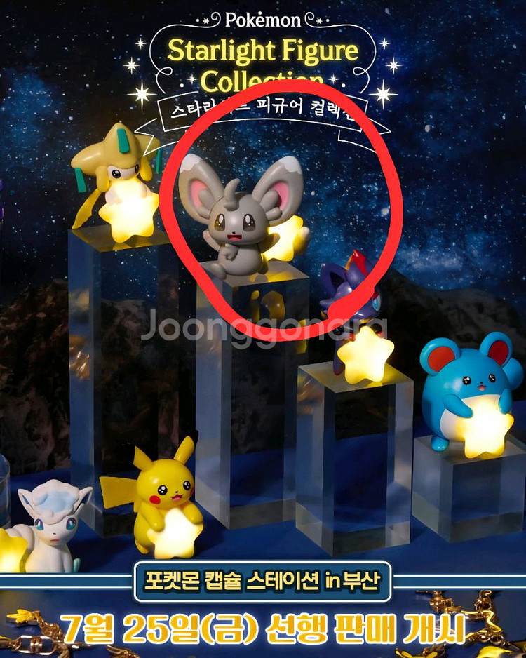 포켓몬 부산 팝업 스타라이트 가챠 피규어--0
