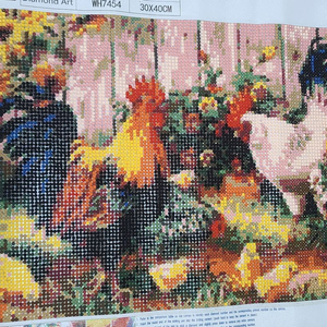 [완성작] 보석십자수 행복한 농장 아침 30x40cm