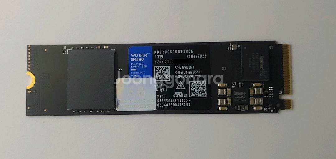 WD SN580 1TB SSD (대원CTS 보증남음)--1