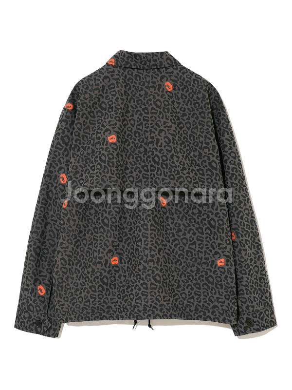 언더커버 25SS 레오파드 프린트 코치 자켓--1