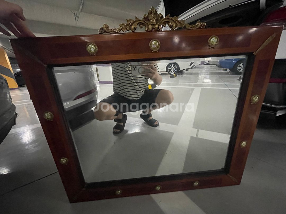 일뤼지옹 엔틱 명화 화장대 거울--1