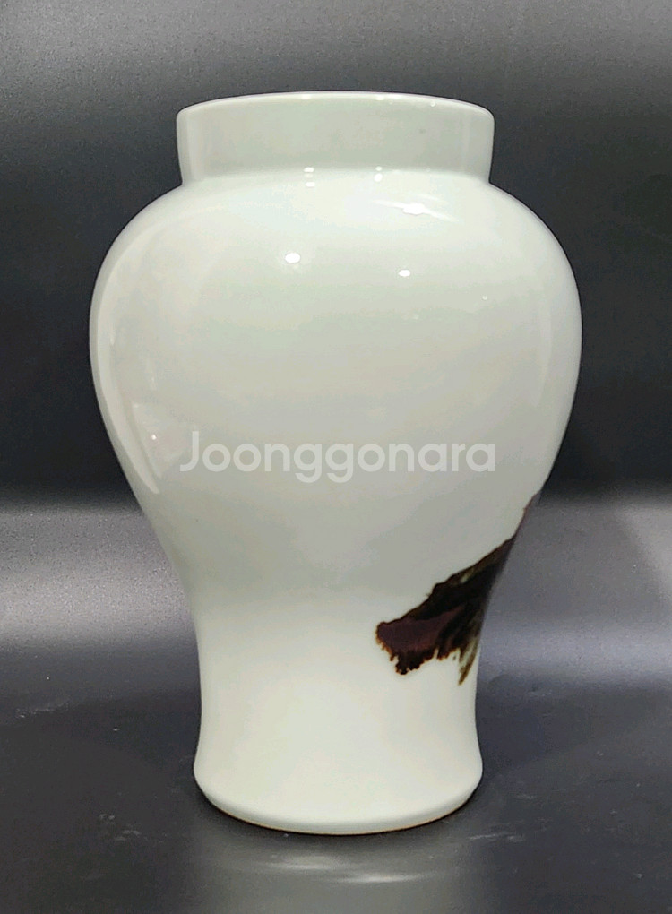 항산 임항택 철화진사백자매병.--3