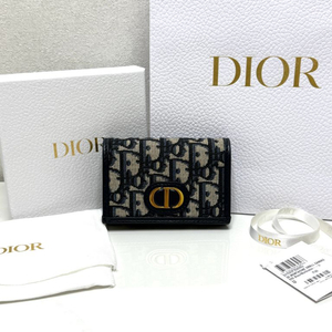 (새상품급)디올 30 몽테뉴 글리신 오블리크 카드지갑