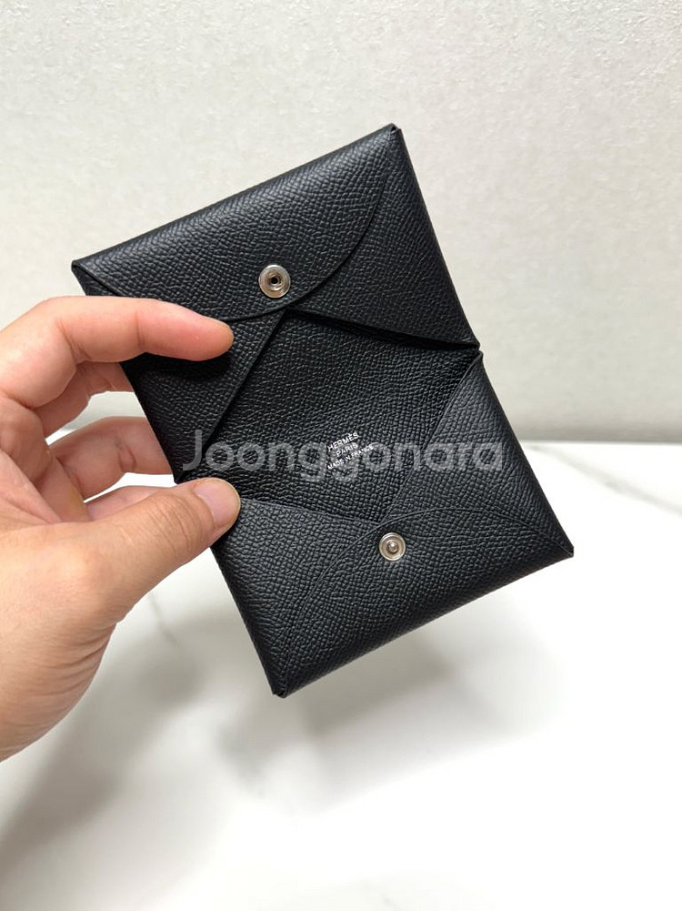 (공홈/새상품급)에르메스 칼비 앱송 팔라듐 카드지갑--2