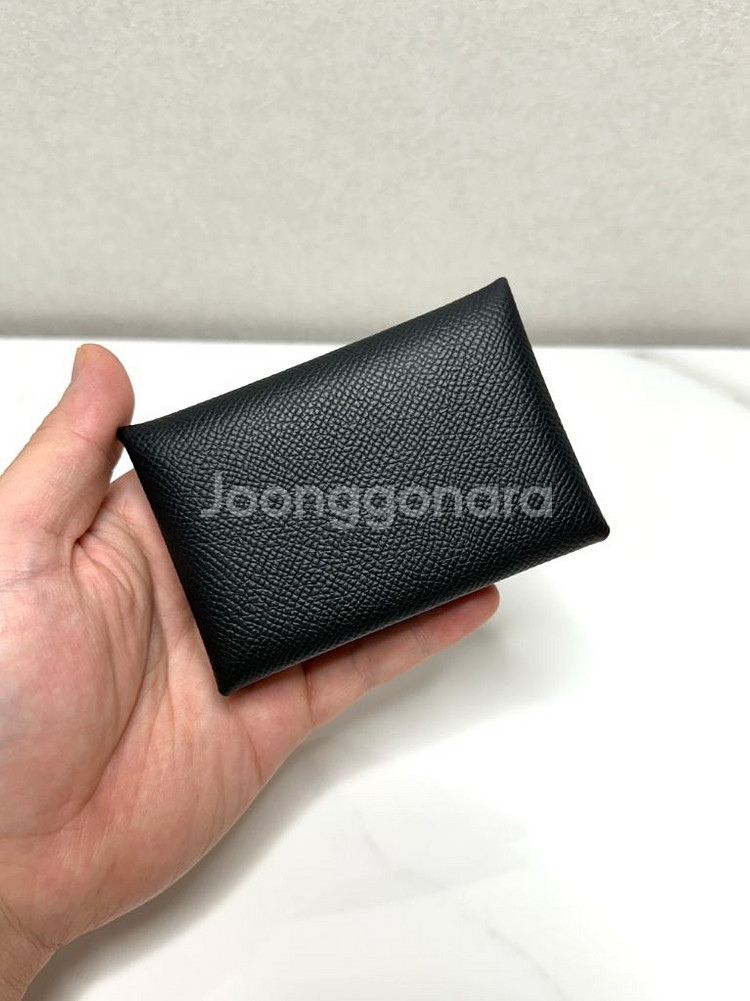 (공홈/새상품급)에르메스 칼비 앱송 팔라듐 카드지갑--3