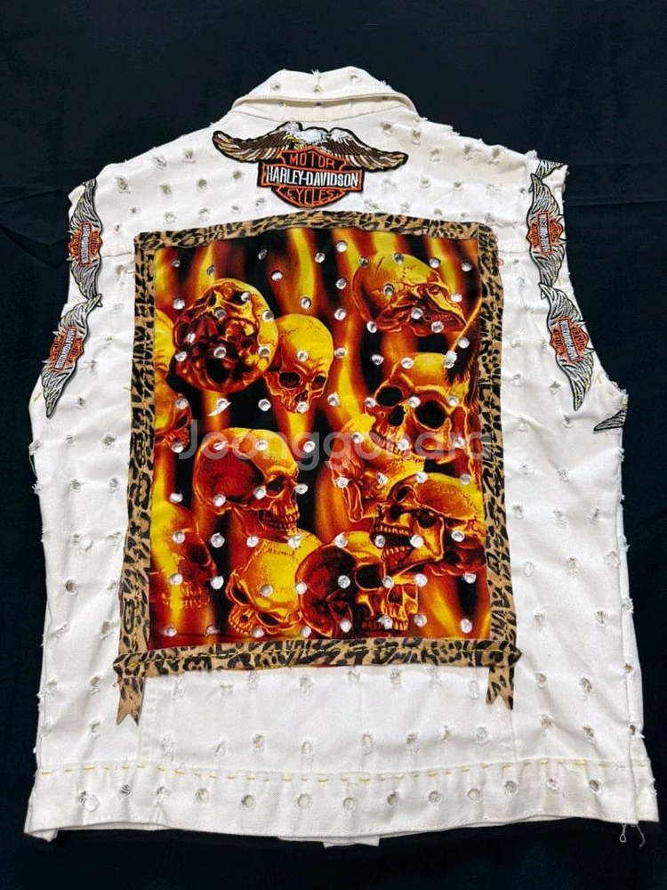 맞춤 제작 Harley Davidson 조끼 100cm--2