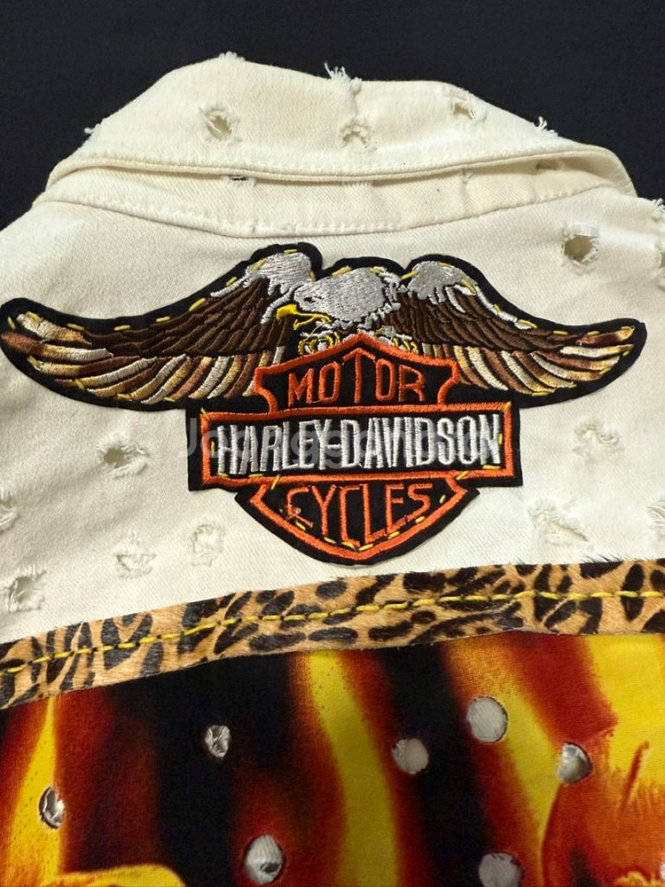 맞춤 제작 Harley Davidson 조끼 100cm--6