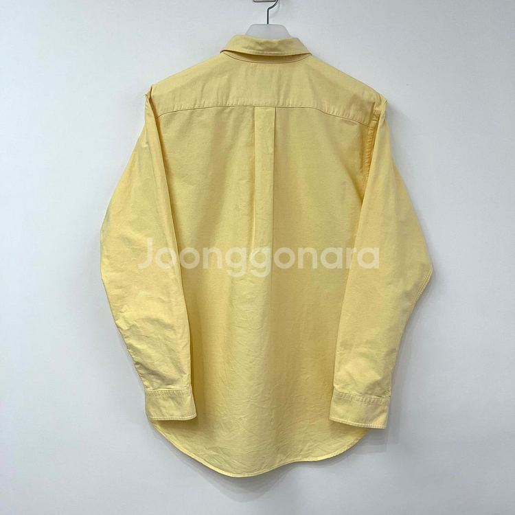 폴로 랄프로렌 코튼 옐로우 옥스포드 셔츠 남방--2