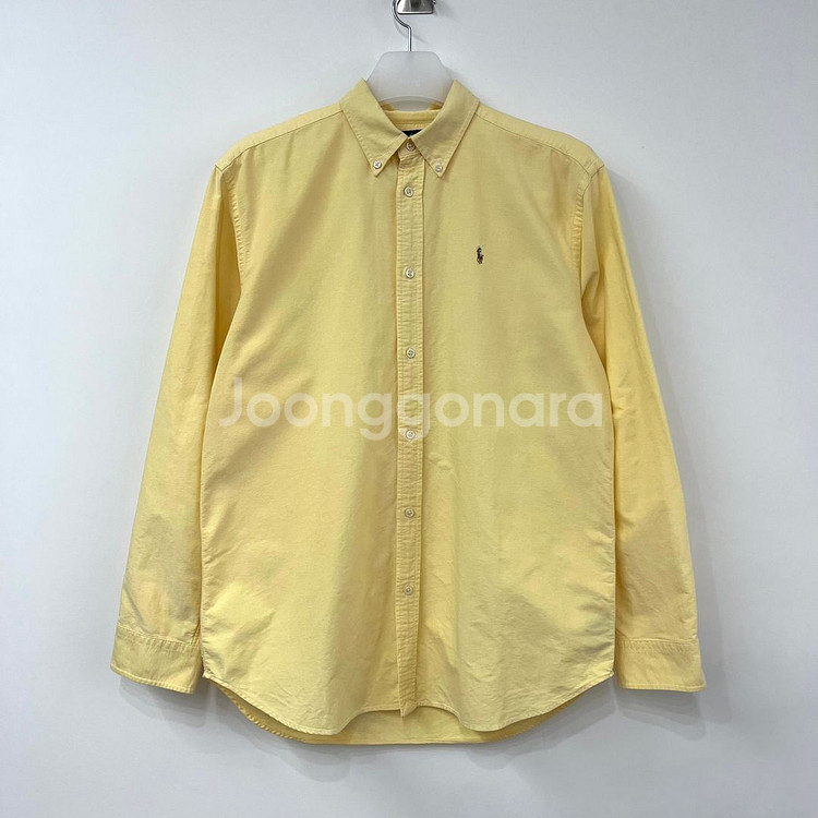 폴로 랄프로렌 코튼 옐로우 옥스포드 셔츠 남방--1