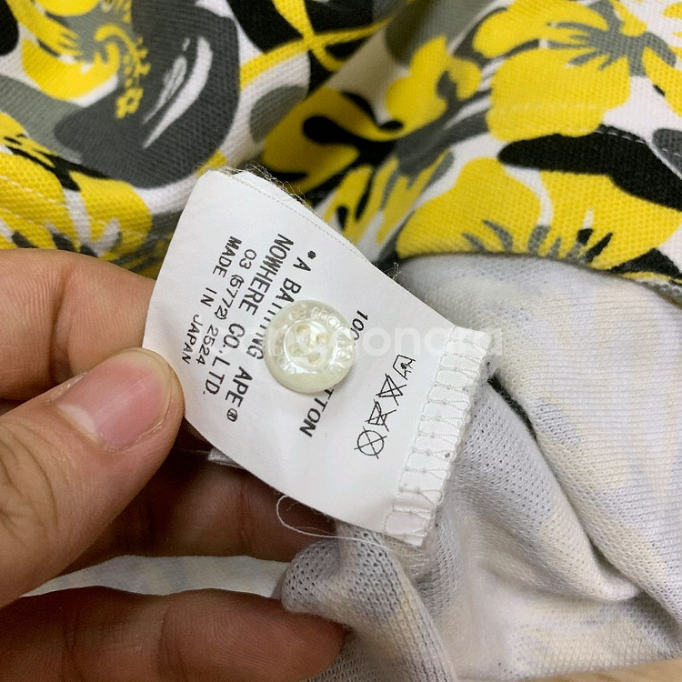 M) Bape 올드 베이프 히비스커스 카모 카라티--5