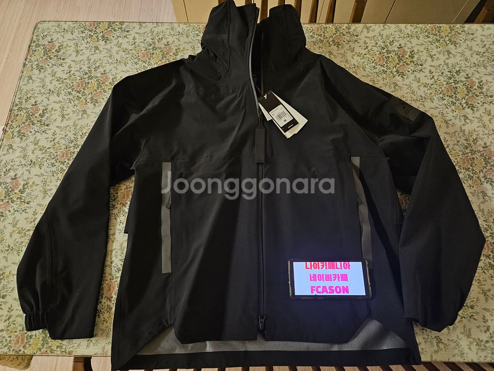 [M]아디다스 마이쉘터자켓 바람막이 레인자켓 블랙 초판--5