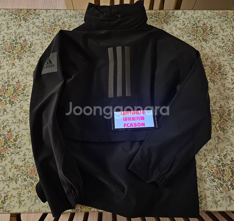 [M]아디다스 마이쉘터자켓 바람막이 레인자켓 블랙 초판--6