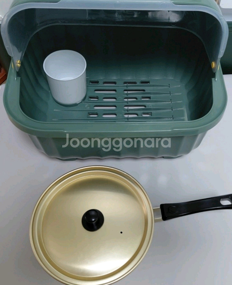 식기건조대,양은냄비:2종(일괄가격)--0