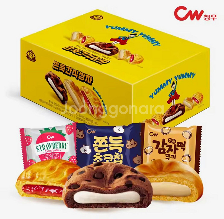 청우 쫀득간식상자 (33봉)--0