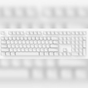 XDA 108키 흰색 키캡/ 화이트