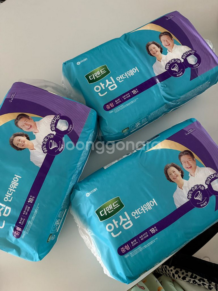 디펜드 성인기저귀 중형 18개입 3팩 일괄--1