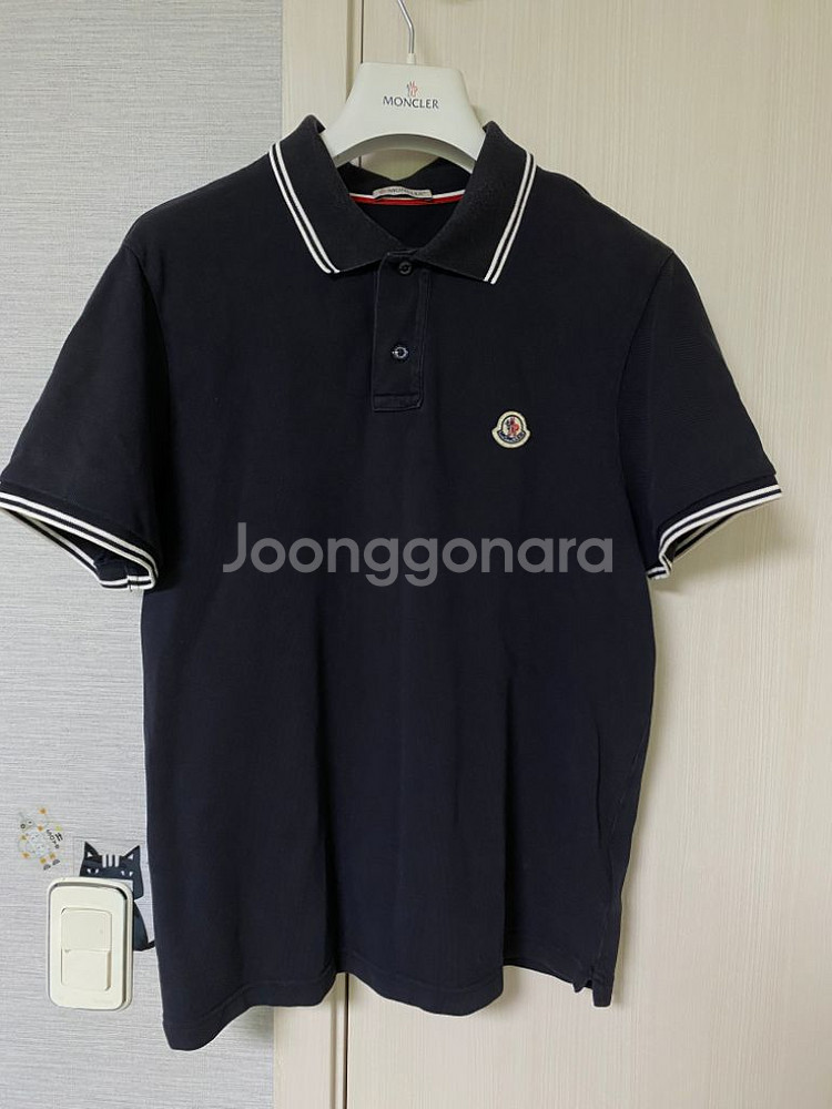 [S] 몽클레어 pk 카라 반팔 블랙--0