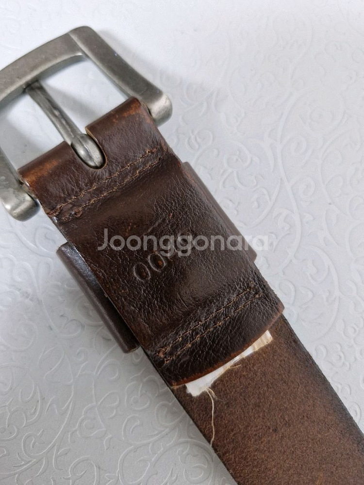 GIORDANO 통가죽벨트 정품--2