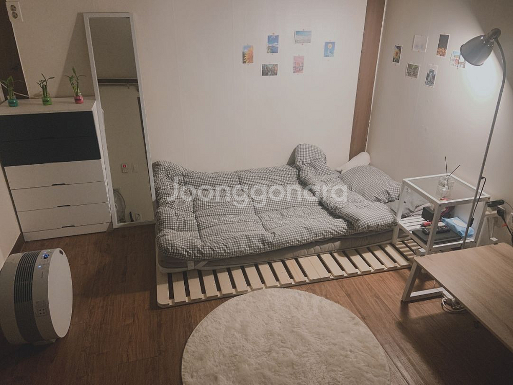 매트리스+깔판 원목 매트 바닥 낮은 저상형 접이식 침대--5