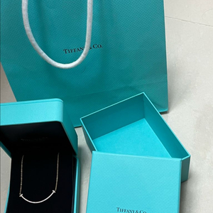 티파니앤코 스마일목걸이 로즈골드 다이아몬드 세팅