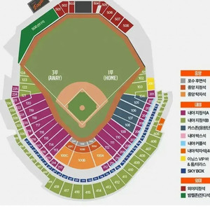 8월5일 한화 VS KT 4연석(통로)