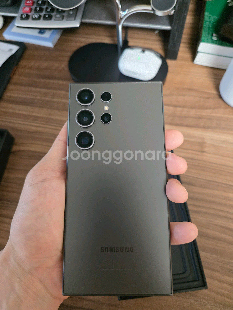 개인)갤럭시s24울트라 1tb 블랙 풀박스(자급제)--15