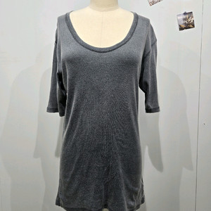 어태치먼트 라운드넥 반팔 티셔츠 7부