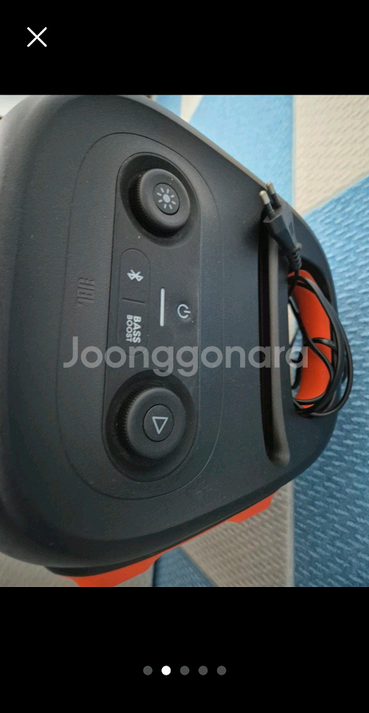 JBL파티박스110+무선마이크(2개)--1