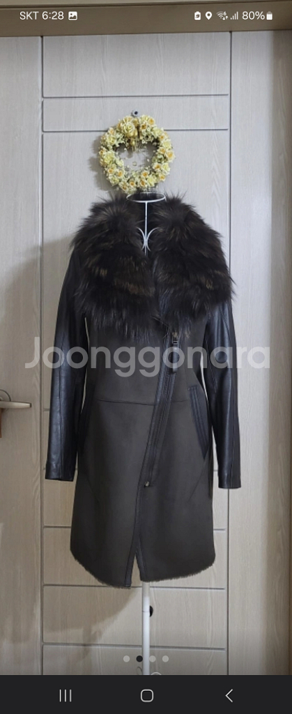 카시바디 와이드폭스 양가죽무스탕(새상품)--1