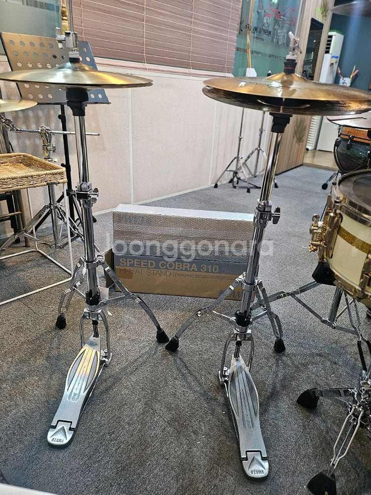 타마 2발 드럼 하이햇스탠드--0