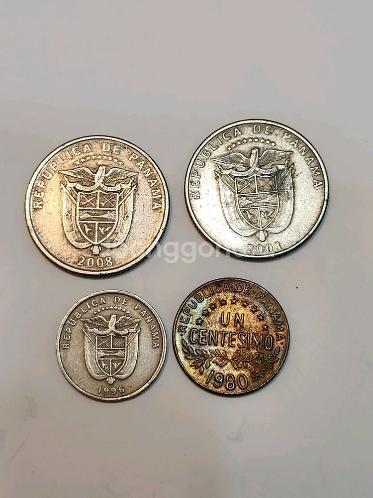 외국동전, 파나마 발보아 주화 4점 일괄--1
