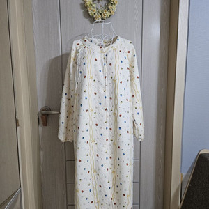 퀼팅 홈웨어 원피스(선세탁 새상품)66~77가능 사이즈