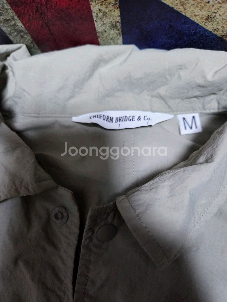 유니폼브릿지 정품 나일론 카키 아노락 셋업 100사이즈--2