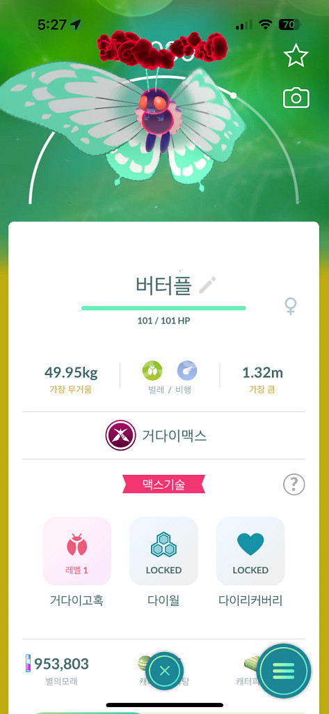 포켓몬고 거다이맥스 버터플 판매--0