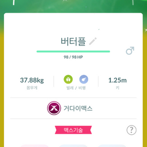 포켓몬고 거다이맥스 이로치 버터플 판매