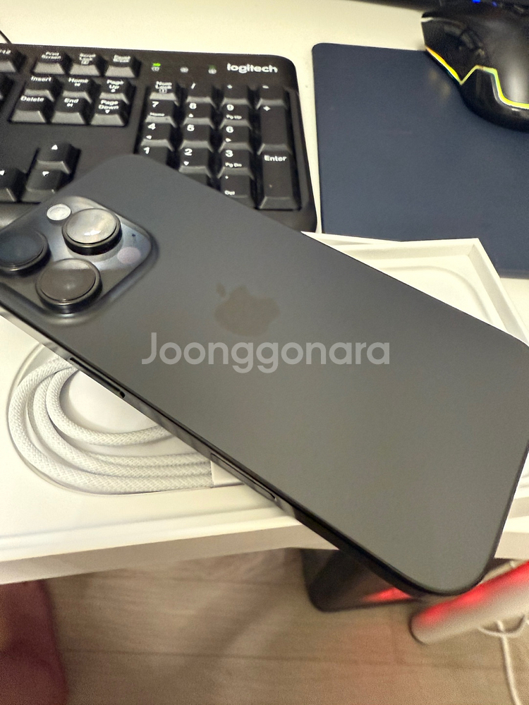 어제 개통한 아이폰16pro 256GB 블랙 새상품--7