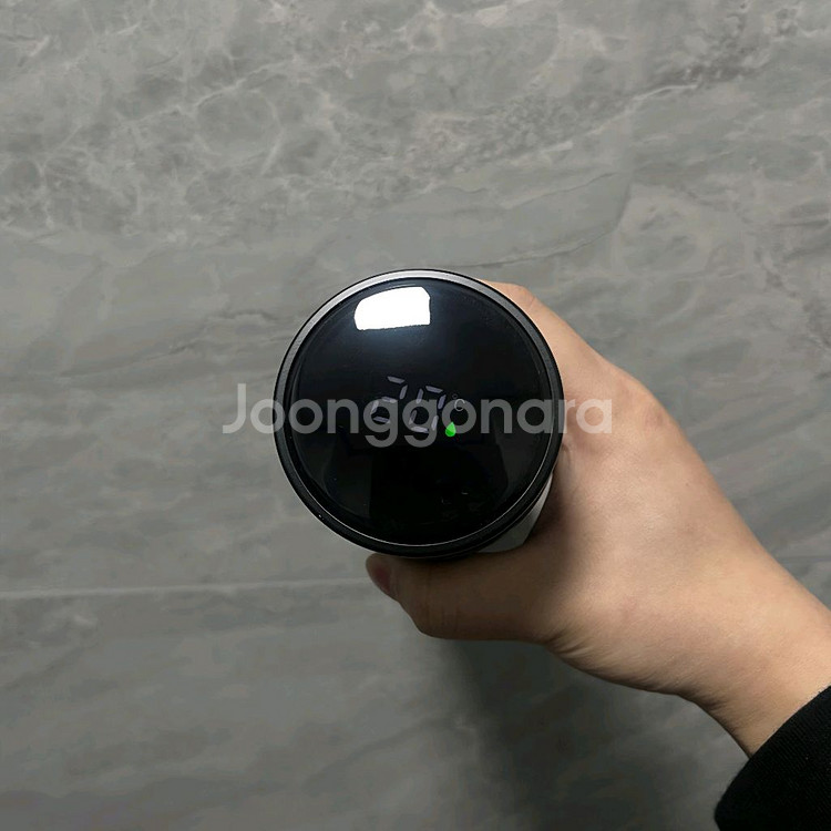 크롬 패턴 텀블러 온도 표시 텀블러 보온병 물병 블랙--6